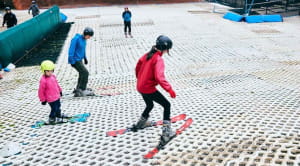 Learn to ski as a family: lessons at Mendip Snowsport Centre